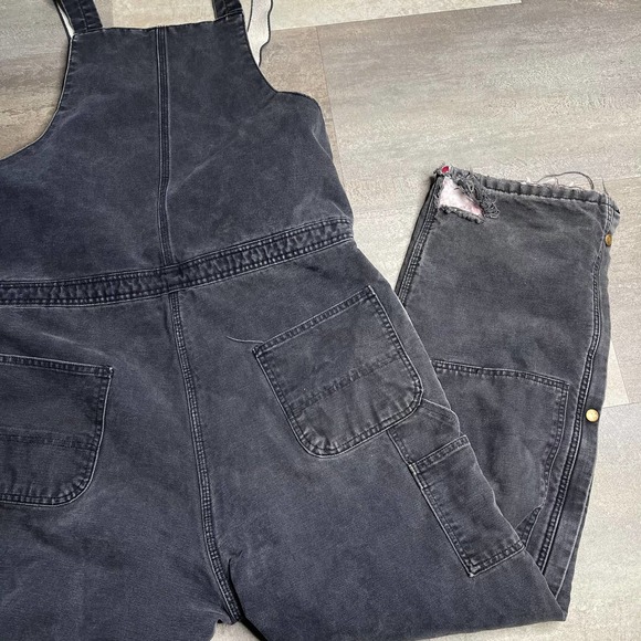 SOLD Carhartt VTG Double Front Duck Insulated Bib 40X32 - Picture 6 of 7